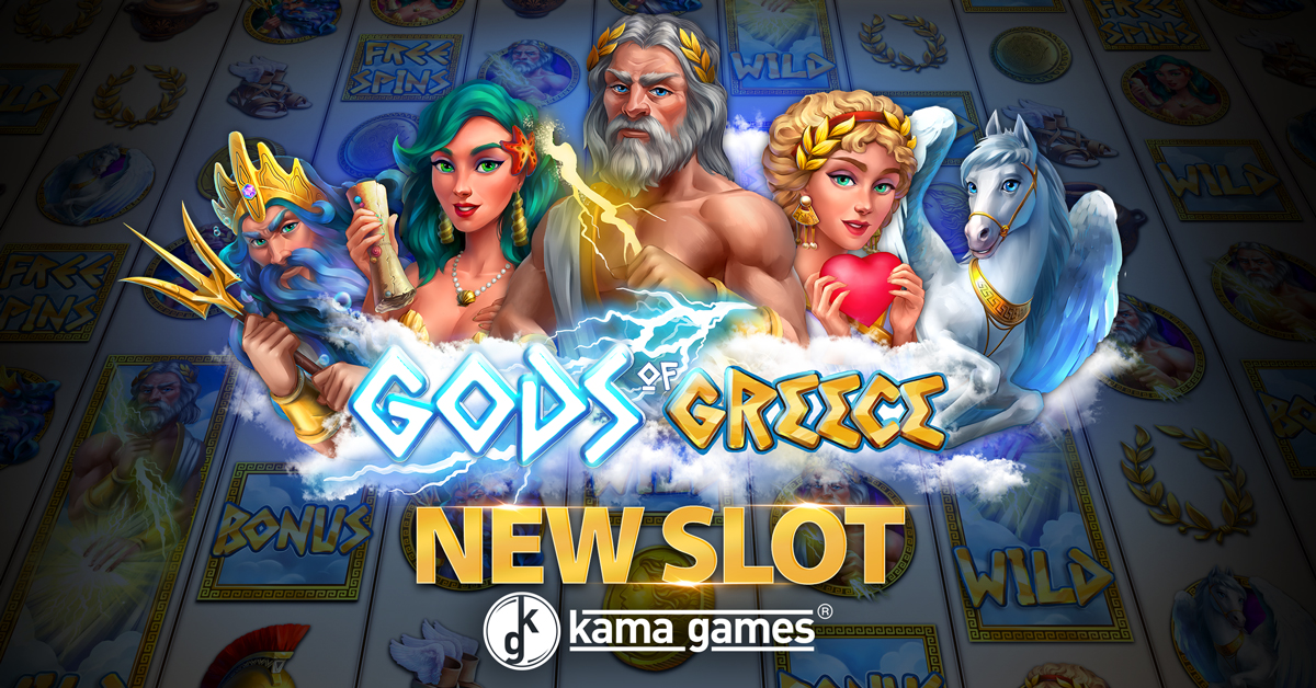 KamaGames announce a brand new Slots game Gods of Greece